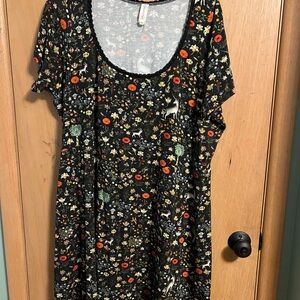 Samantha Pleet Tea Dress - Black Illuminated